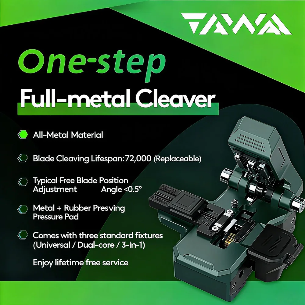 FC-33 TAWAA Brand New Optic Cutter One-Step Optical Fiber Cleaver Cliveuse Typical Cleaving Angle＜0.5° Blade 72000 Times