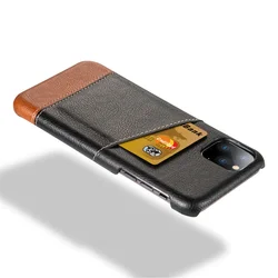 Luxury Slim Leather Credit Card Holder Wallet Cover For iPhone 16 Pro Max 15 14 13 Mini 12 11 Pro SE 2020 Case for iPhone 16 Pro