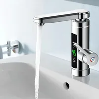 3KW Electric Tankless Water Heater LED Tap Bathroom/Kitchen Instant Hot Faucet