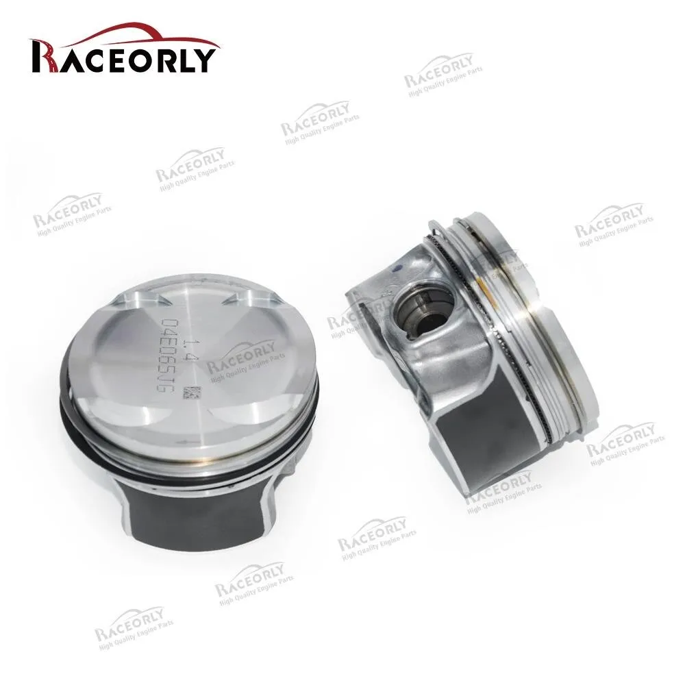 RACEORLY 4PCS 04E107065ED 04E107065DG Pistons Rings STD For Audi A1 A3 VW Golf Jetta 1.4 EA211 CZD 74.5mm