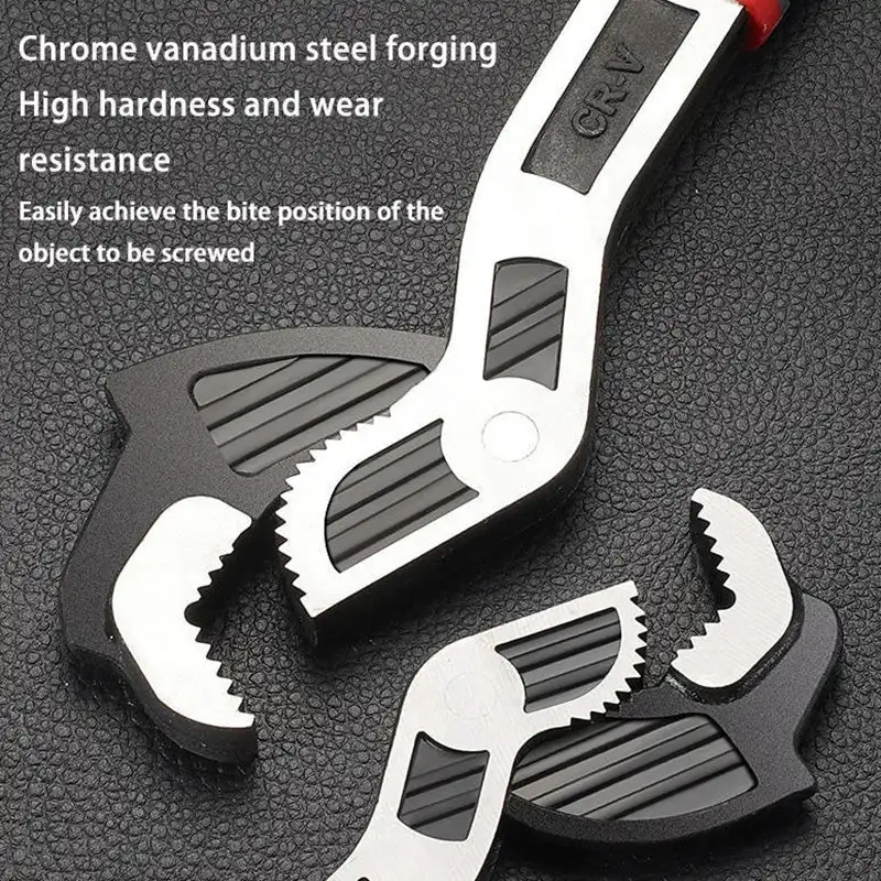 Industrial Grade Multifunctional Self-locking Pipe Wrench Spanner Hand Tool Adjustable Wrench Auto Car Wrench Home Repair Tools