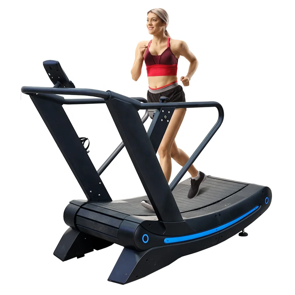 

Gym Equipment Treadmill Unpowered Air Runner Commercial Fitness Non-Motorized Treadmill Self-Generated Curved Treadmill
