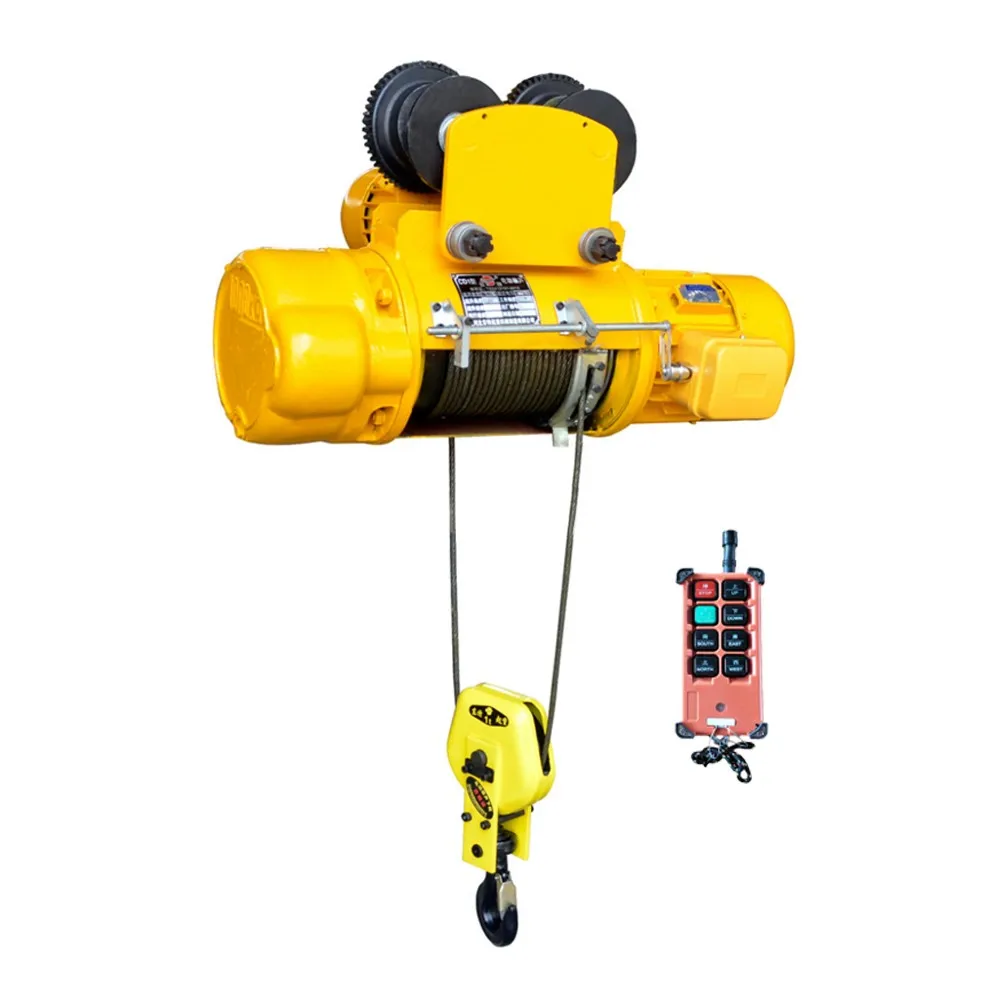 1 Ton CD1/MD1 Type Wireless Remote Control Electric Wire Hoist With Hoist Trolley Winch 3phase Motor