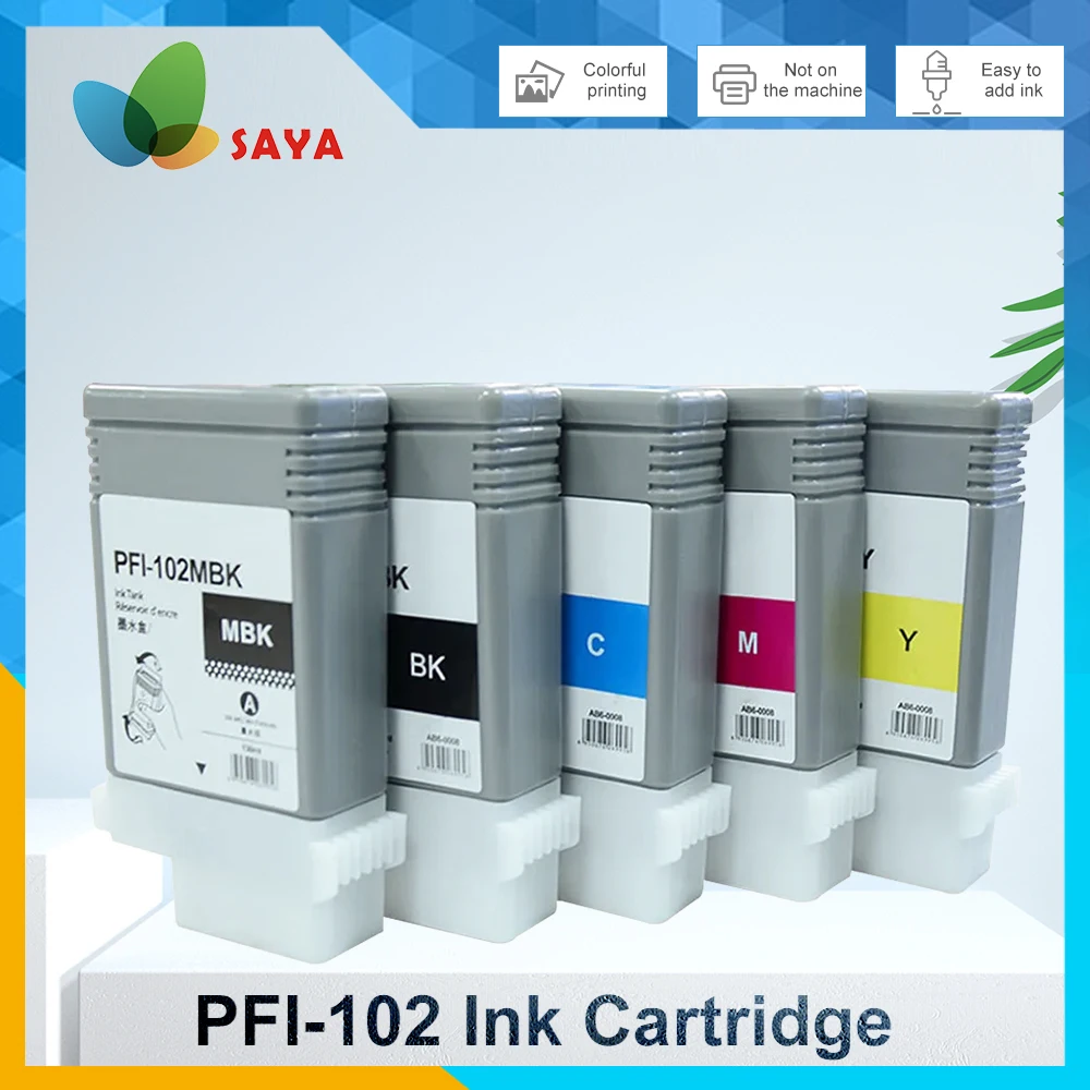 

PFI-102 PFI102 PFI 102 Compatible Ink cartridge for canon IPF500 IPF510 IPF610 IPF700 IPF710 Printer Premium Color