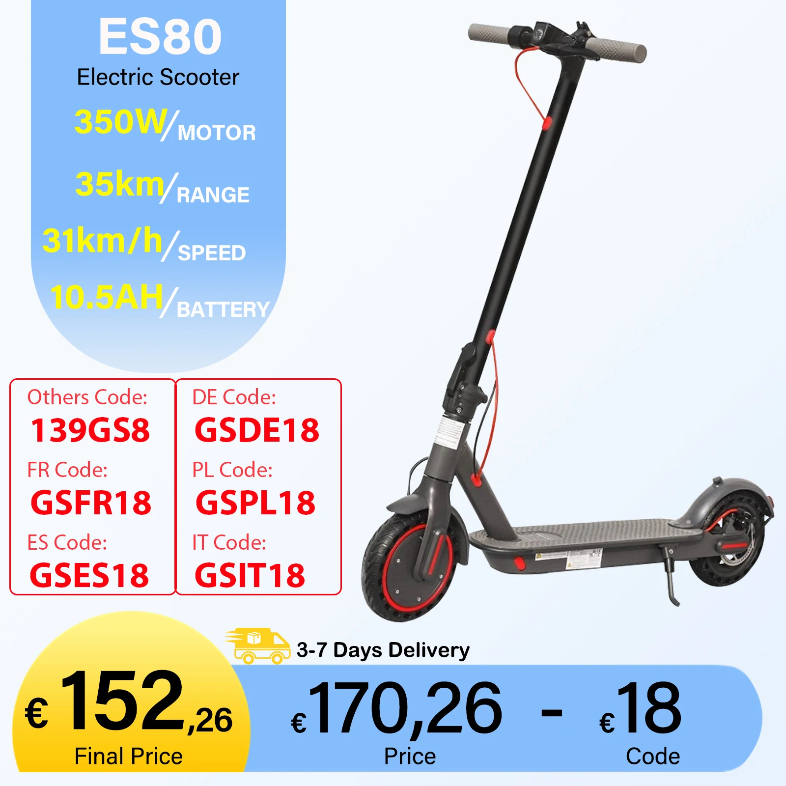 JUICEASE 35KM Electric Scooter 350W Electric Scooter For Adults Foldable Mobility for Xiaomi M365 ES80 Electric Kick Scooters