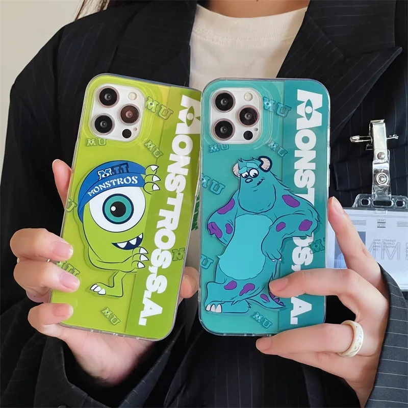 Cartoon Disney Monsters University Phone Case For iPhone 15 14 13 12 11 Pro Max Anti-drop Protection Silicone Back Cover Funda