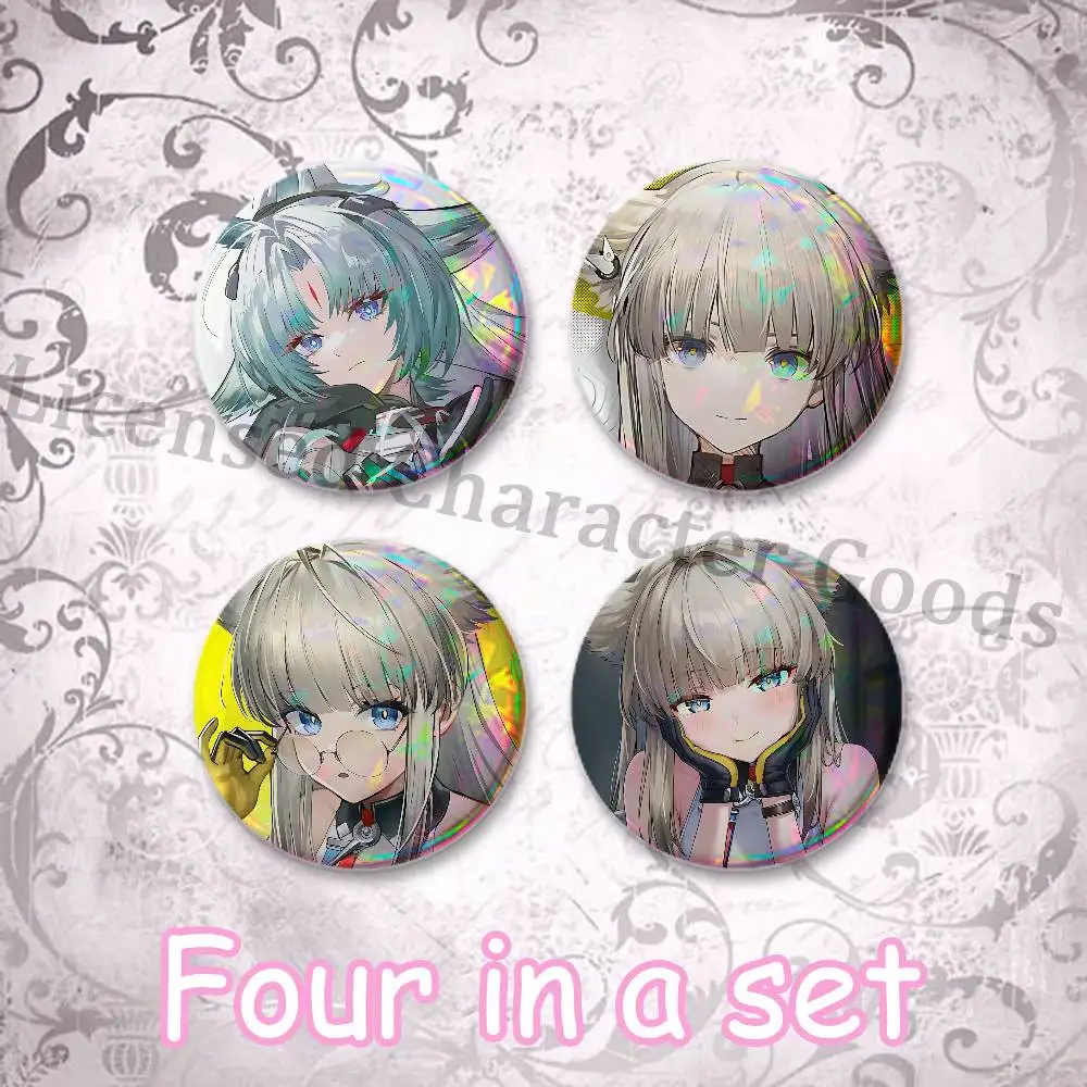 25mm Badge 4-Piece Set Mini Pill Baji Kawaii Collectibles Creative A-Arknights E-Endfield Button Pin for Ita-Bag