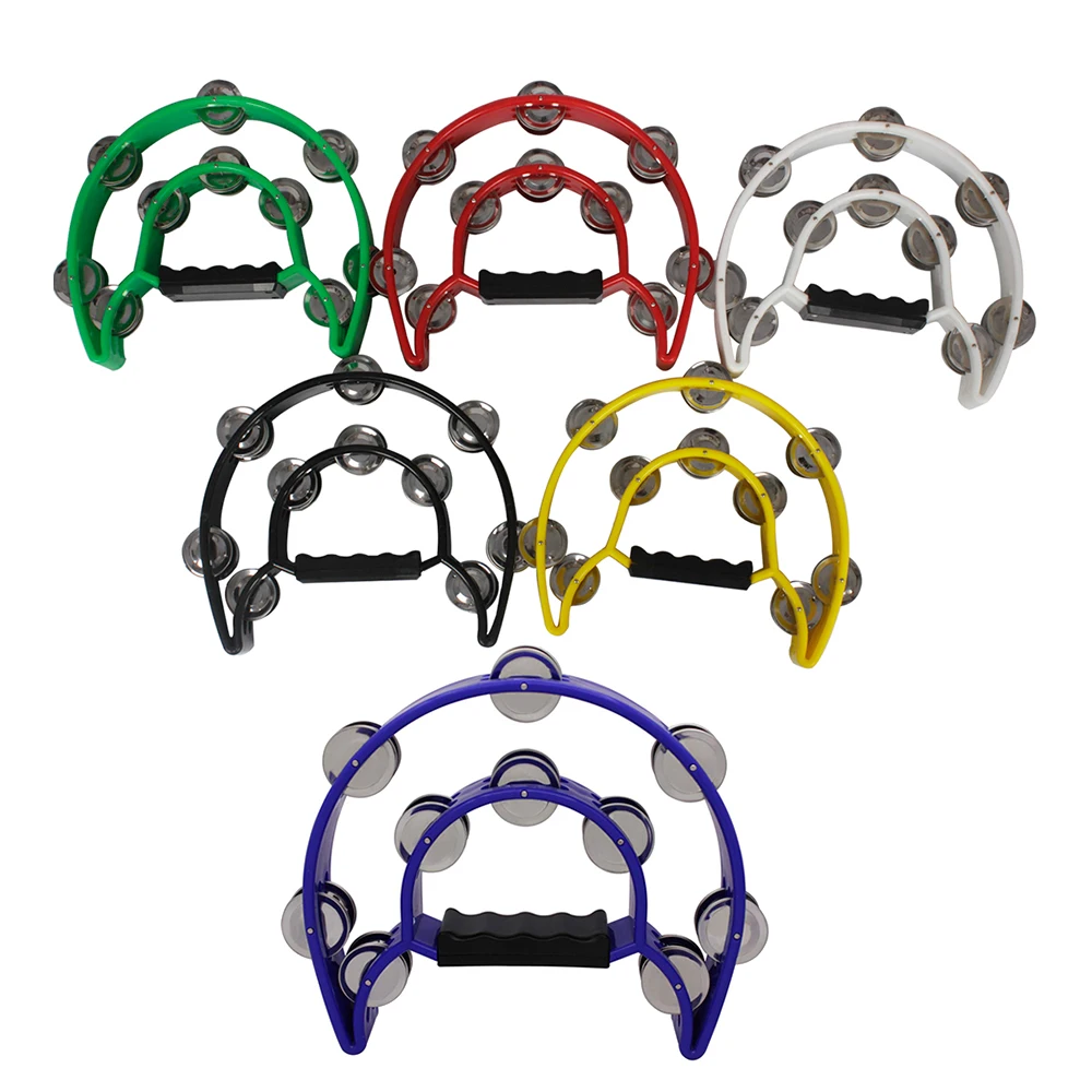 Tambourine Double Cymbals Percussion Orff Instrument KTV Singing Party Hand Jingle Bell Rattle Children Enlightenment Music Toys