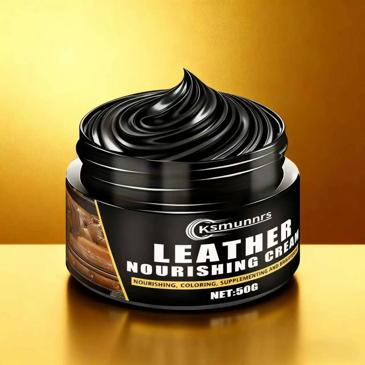 Ksmunnrs 50G レザー栄養クリーム:3in1カラー - Upholstery Leather Work のレビューと価格