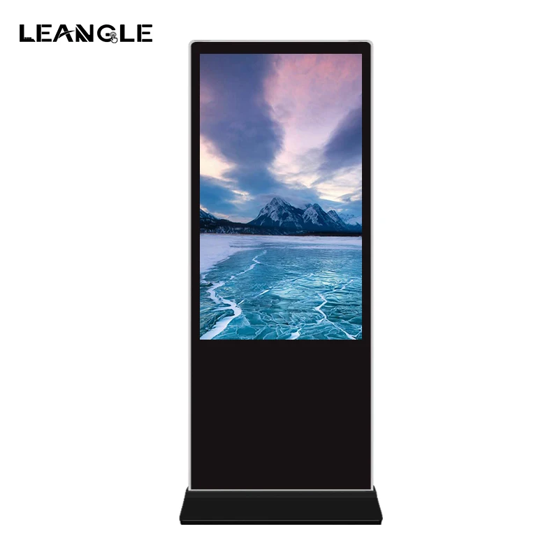 Pantalla LCD de Señalización Digital de 32 Pulgadas con Soporte de Piso, Equipo de Publicidad LCD, Monitor de Publicidad Vertical