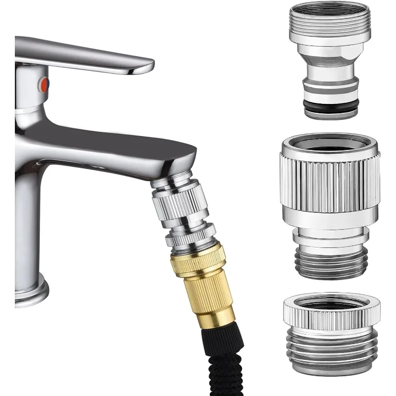 Sink Faucet Quick Connector, Faucet Adapter for Sink Connection, Suitable for Shower Pipes, Garden Hoses, and Washing Machines