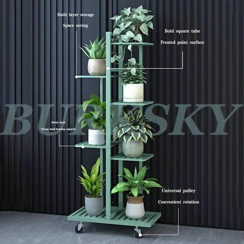 Plant Stand And Flower Stand 4/5/6 Pot Flower Shelf Planter Rack Storage Organizer Display Indoor Garden Balcony Storage Rack