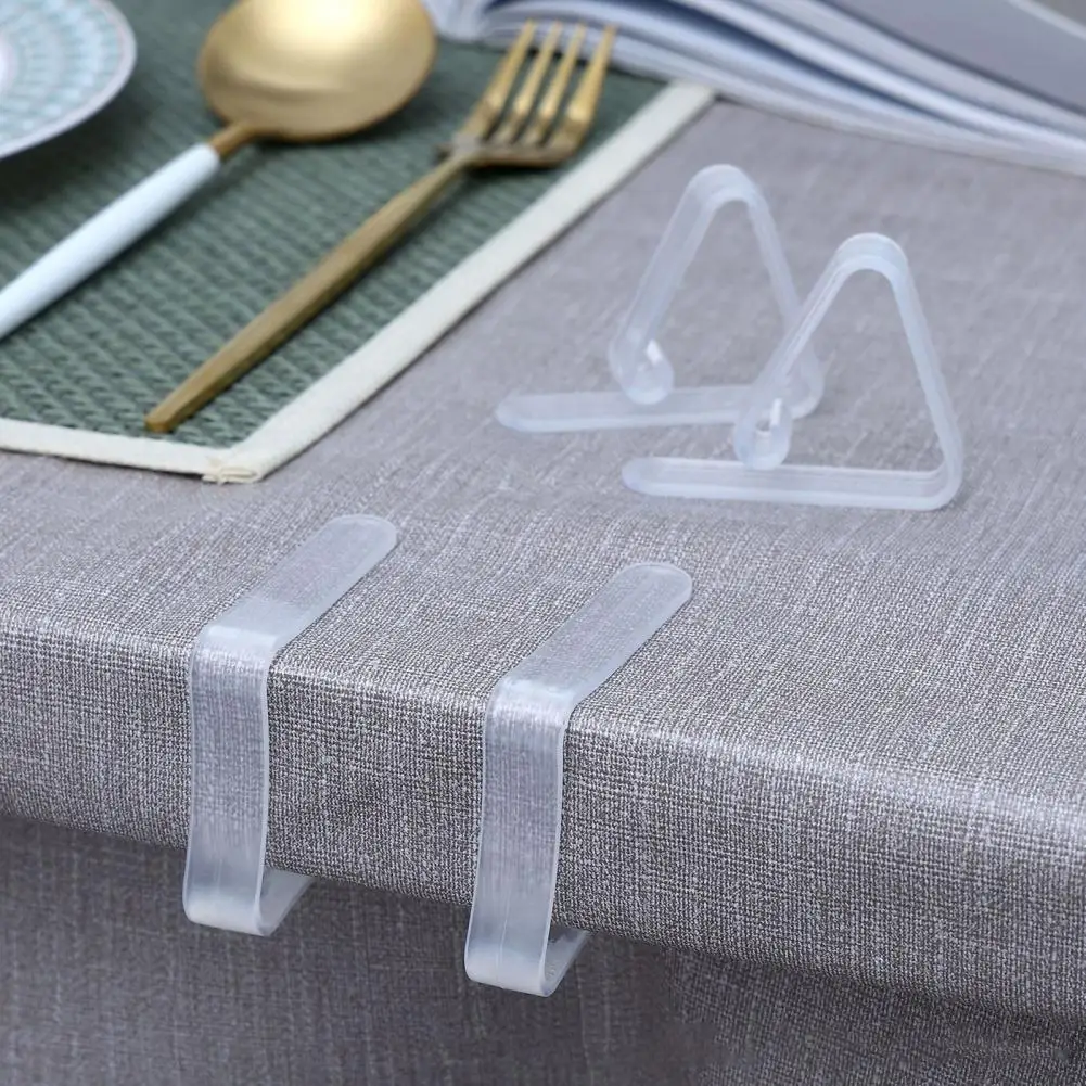 Lightweight 6Pcs Practical Picnic Tablecloth Clamps Holder Compact Tablecloth Clip Reusable   Restaurant Supplies