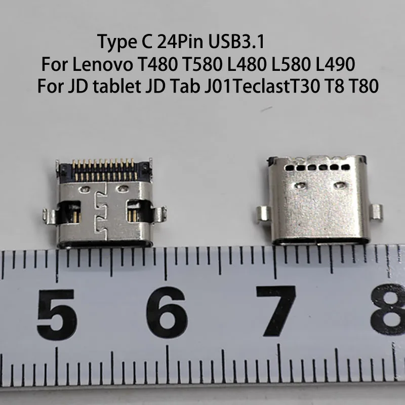 1PC USB 3.1 Female 24p Type-C DC Power Charging Port Connector For Lenovo ThinkPad L480 L580 T580 JD J01 Teclast T8 T30 T80