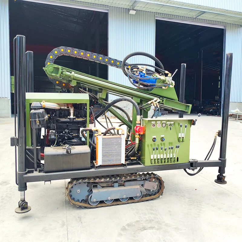 تخصيص 200 متر حفرة عميقة آبار المياه الزراعية جهاز حفر الهيدروليكية الروتاري الري آبار المياه جهاز حفر الحفر Mach