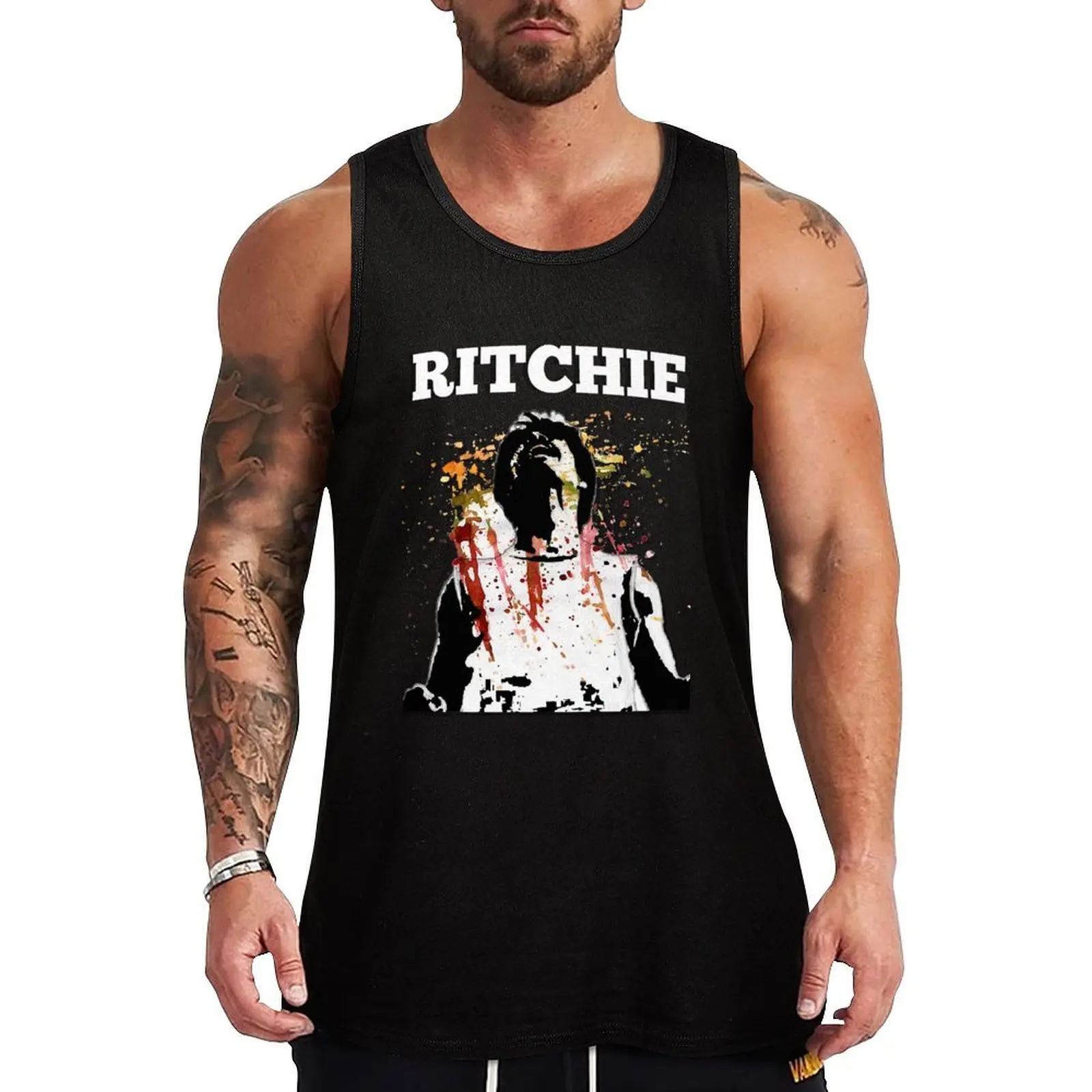 Camiseta sin mangas LA Bamba Bob Ritchie, camiseta deportiva para gimnasio, sin mangas, de secado rápido, para entrenamiento