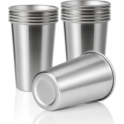 500ML Premium Stainless Steel Cup Healthy Unbreakable Pint Cup Stackable Metal Drinking Glasses Travel Outdoor Camping Cup YY113