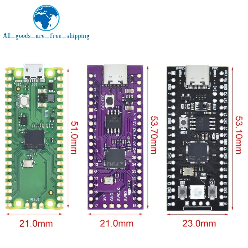 Raspberry Pi Pico Board RP2040 TYPE-C / MICRO Dual-Core 264KB ARM Low-Power High-Performance Cortex-M0+ Processor image 4