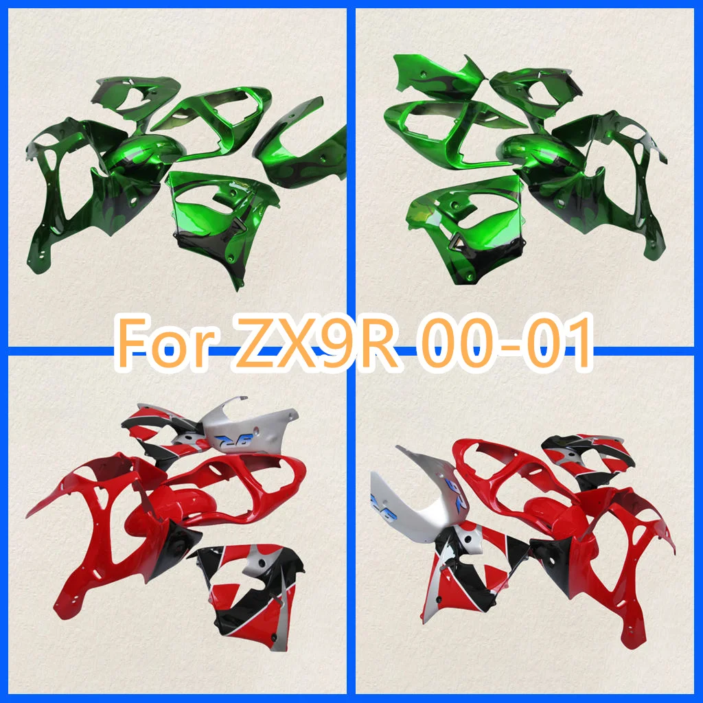 Motorcycle Fairings kit for Kawasaki ZX9R 00 01 ZX 9R ZX-9R 2000 2001 ABS Road Racing Body Repair Aftermarket Parts Free Custom