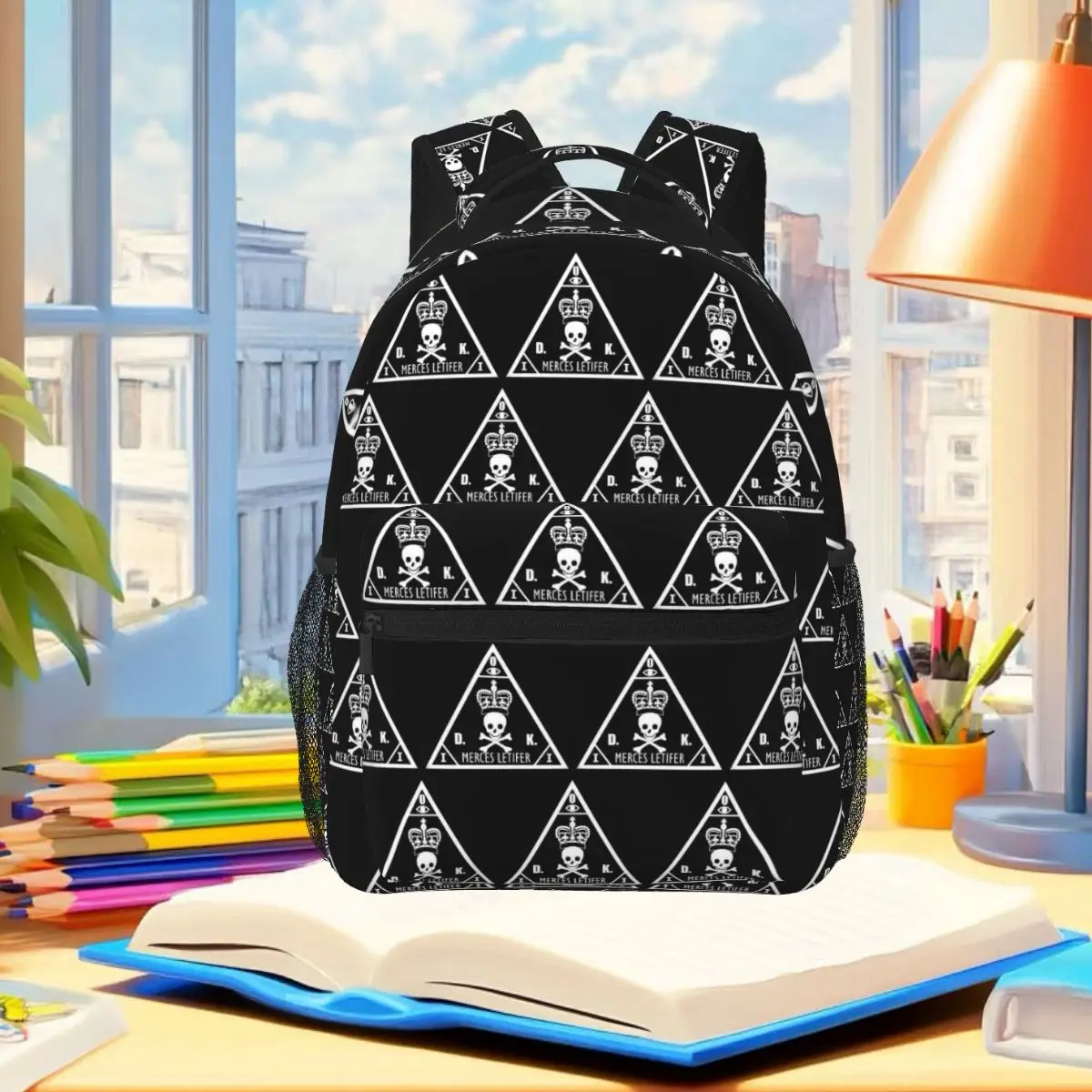 Hitman Logo Agent 47 Otto Ort-Meyer Symbol Student Backpack School Bag Hiking Daypack for Men Women Fashion Bookbag Shoulder Bag view 6