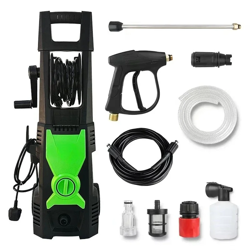 1800W 160Bar Portable Washing Machine Copper Induction Motor High Pressure Car Wash Machine Car Wash Surface Cleaner
