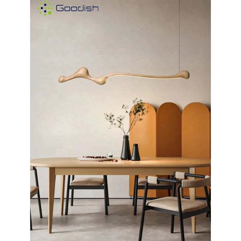 

Китайский длинный пепел, классические дизайнерские подвесные светильники, деревянные подвесные светильники, художественное украшение дома, светодиодная люстра для гостиной, столовой, спальни