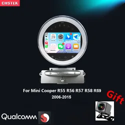 CHSTEK Car Radio Android 13 Carplay For Bmw Mini Cooper R55 R56 R57 R58 S Coupe Clubman Clubvan Navigation Bluetooth WIFI 4G DSP