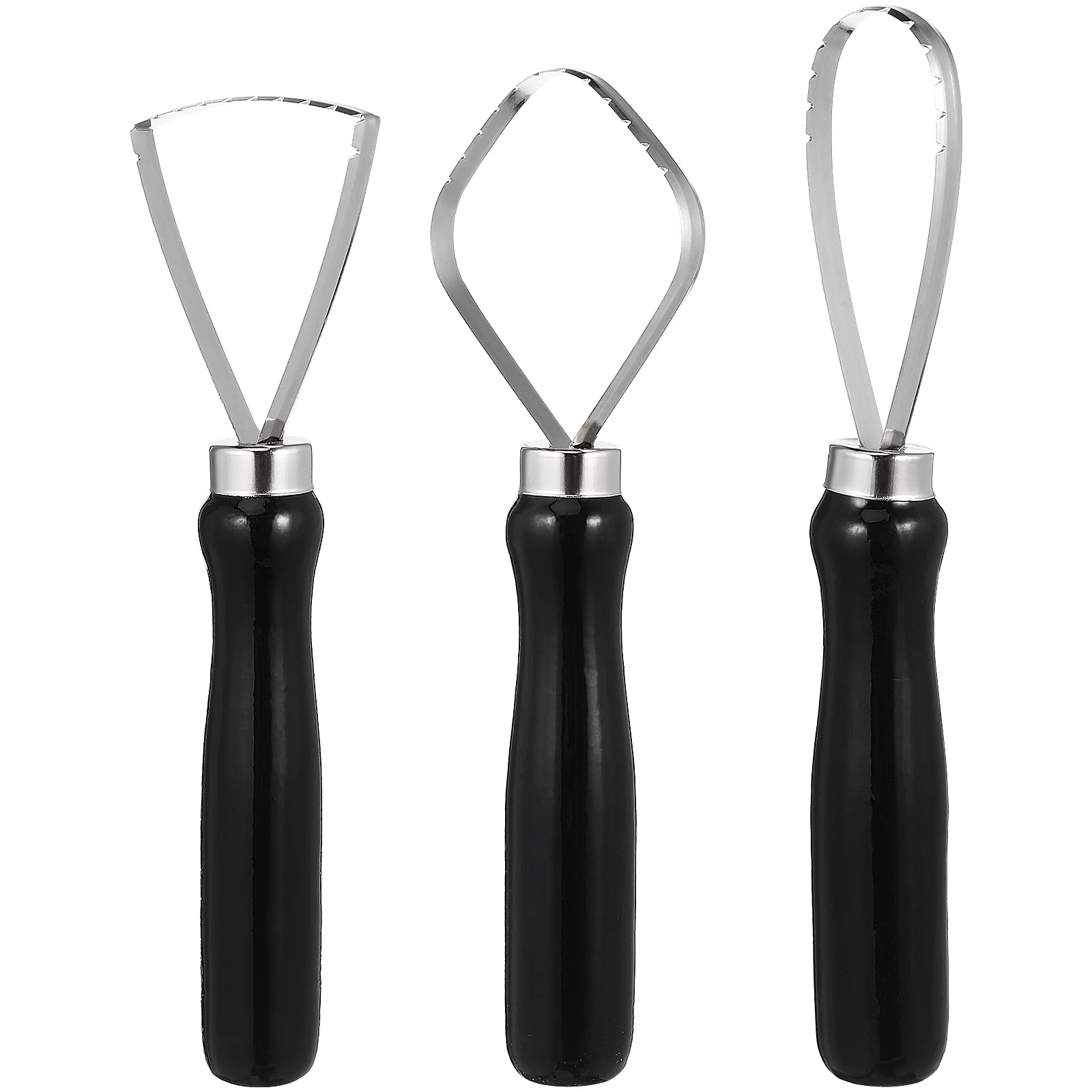 Grattoir multifonction pour boucle en céramique, outils de poterie, sculpture de coupe sculptée, 3 pièces