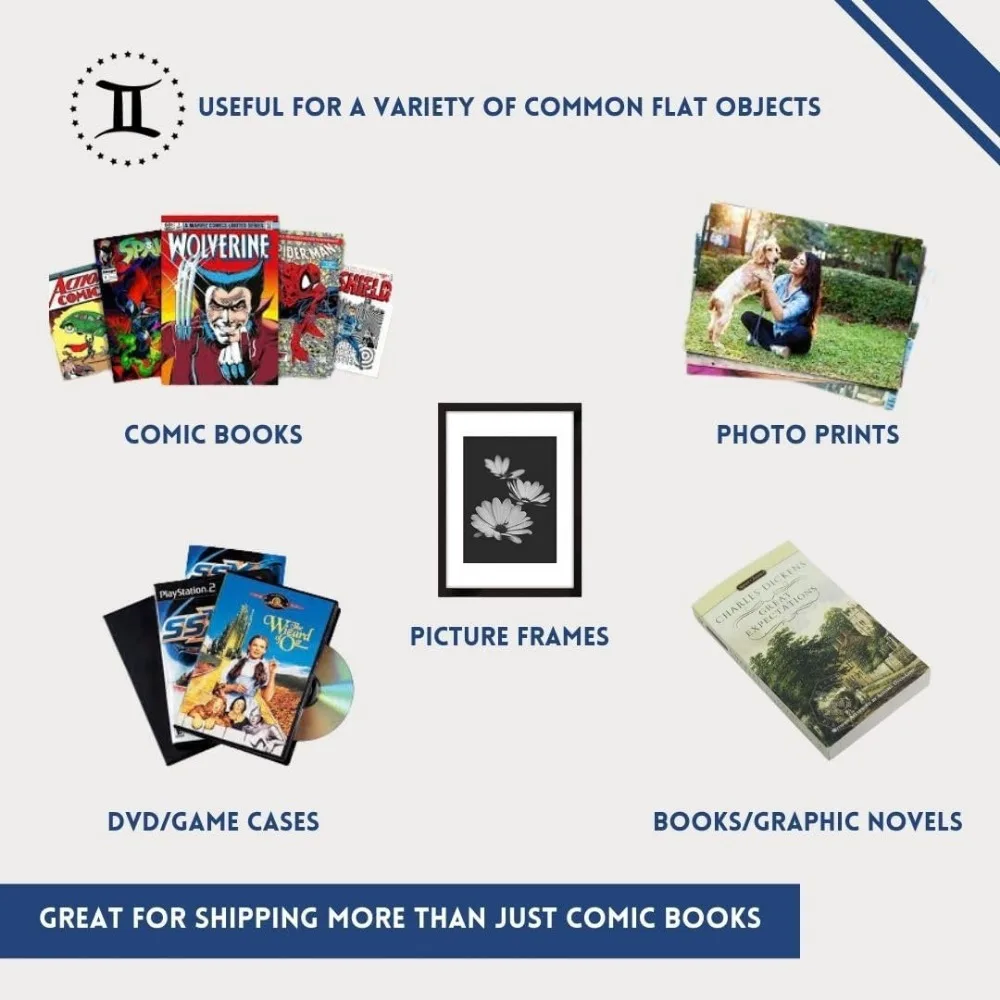 Premium Record Album Mailers - Variable Depth Book Box for LPs, Laser Disc Storage Solutions