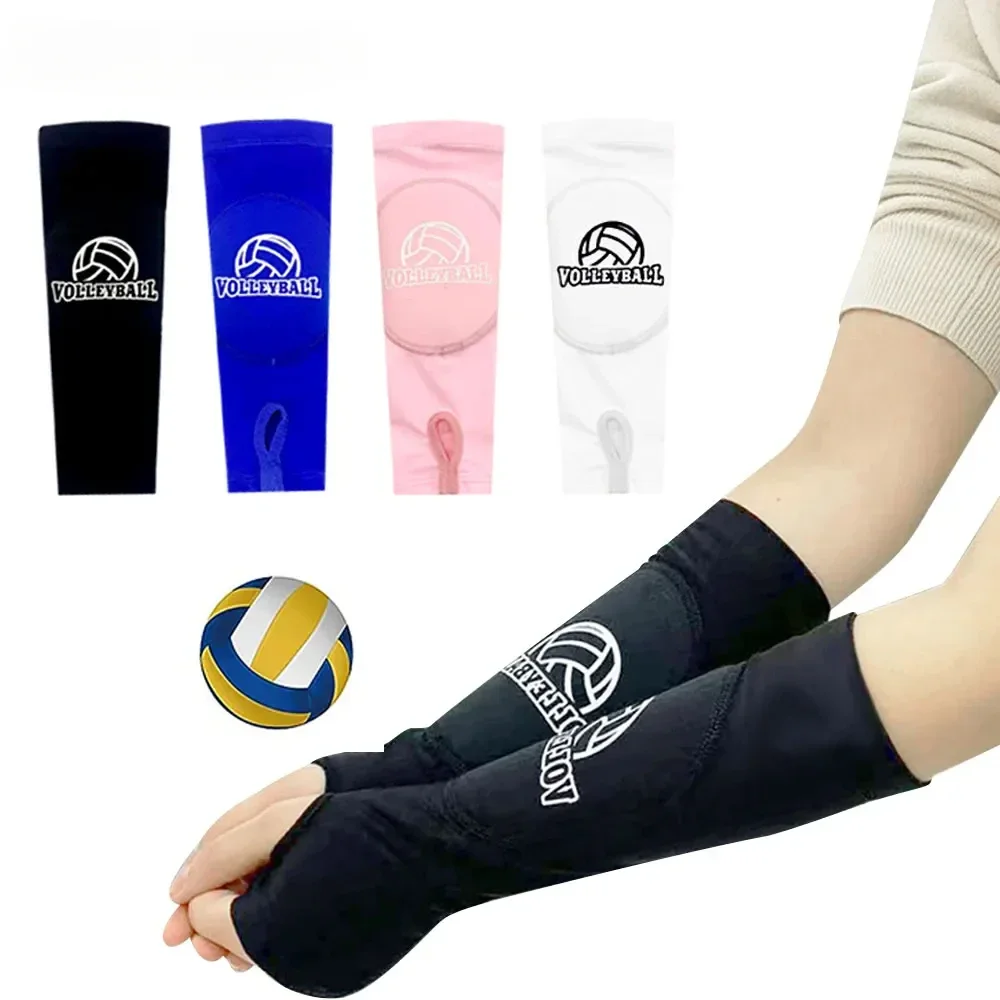 1 Pair Women Armband Cuff Breathable Compression Basketball Volleyball Elastic Breathable Arm Warmers Protector Sleeves