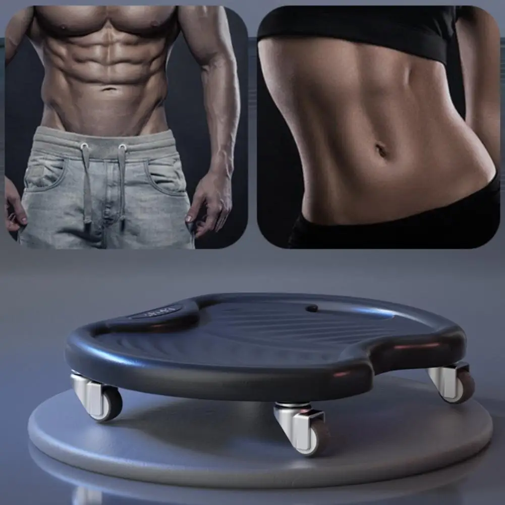 Useful Smooth Bearing Abdominal Crunching Wheel Non-Slip Fitness Roller Tray Exercise Equipment Muscle Training