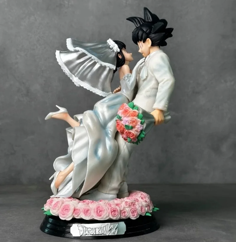 

Dragon Handmade Series: Wukong Life 33cm Wukong&Qiqi Wedding Handmade Model Pvc Statue Collection Model Doll Wedding Gift