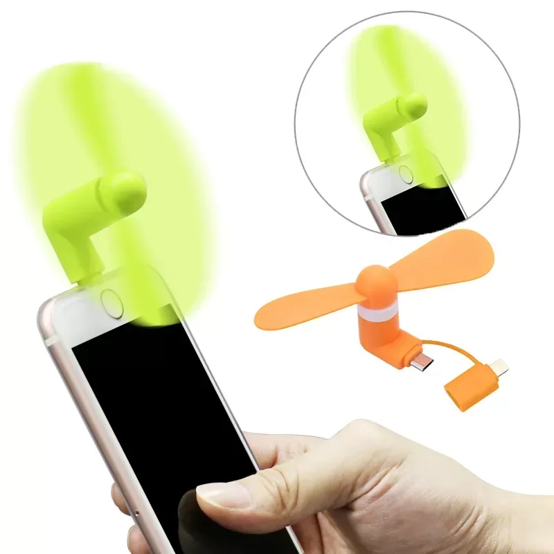 Mini Portable Micro Fan Mobile Phone Mini Fan Charging Treasure Cooling Fan USB Gadget Fans Tester For Type-C