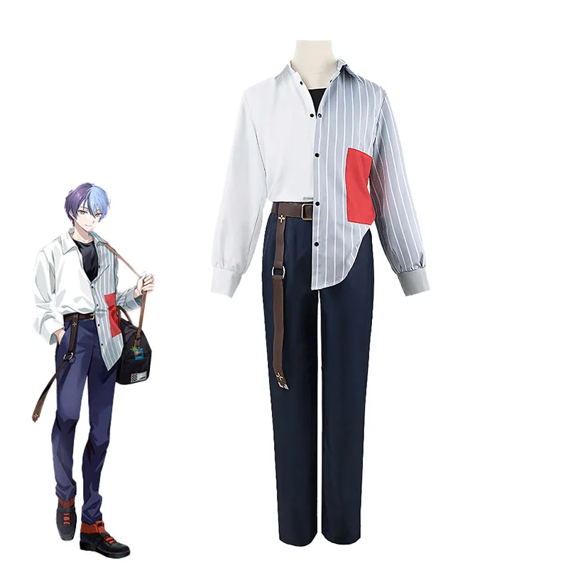 

Anime Aoyagi Touya Cosplay Costume Project Sekai Colorful Stage Cosplay Uniform Men Shirt Pants T-shirt Suit Halloween Costume