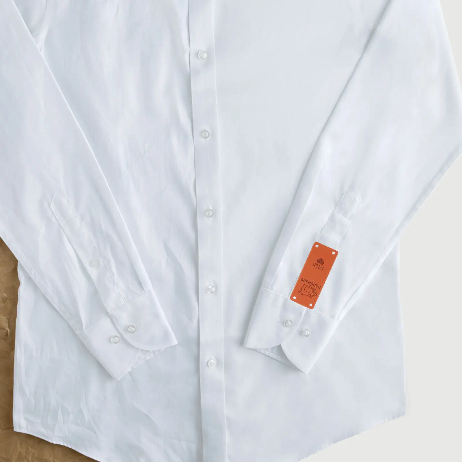 

100Pcs Embossed Color-Changing Tags Fade-Resistant Universal Labels for DIY Clothing Accessories Garment Label Supplies