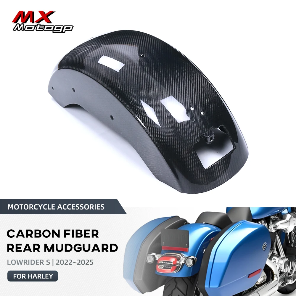 Carbon Fiber Hinten Fender Rad Kotflügel Für Harley Davidson Low Rider S ST 2022-2025 Lowrider Motorrad Schlamm Schutz verkleidung Kits