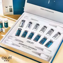 OSUFI Face Hyaluronic Acid Serum Freeze-dried Powder Set Hydrate Moisturizing Moisturize Firm Essence Spray Kit Facial Skin Care