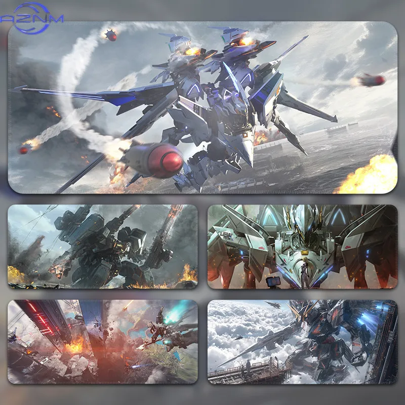 Gundam Mouse Pad Large Anime Unbounded Machine Computer Desktop Pad Mecha Gaming Keyboard Mat