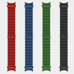 Carbon Fiber Strap For Samsung Galaxy Watch 7/6/5/4 40mm/44mm 5 Pro 45mm No Gaps Bracelet For Galaxy 6 Classic 47mm 43mm Correa
