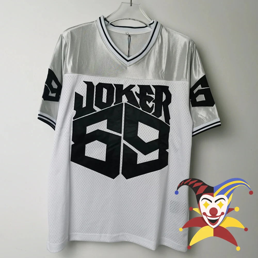 

Embroidery Patchwork V-neck Number 69 Joker Rugby Jersey T Shirt Men Women Oversized T-shirt Top Tees