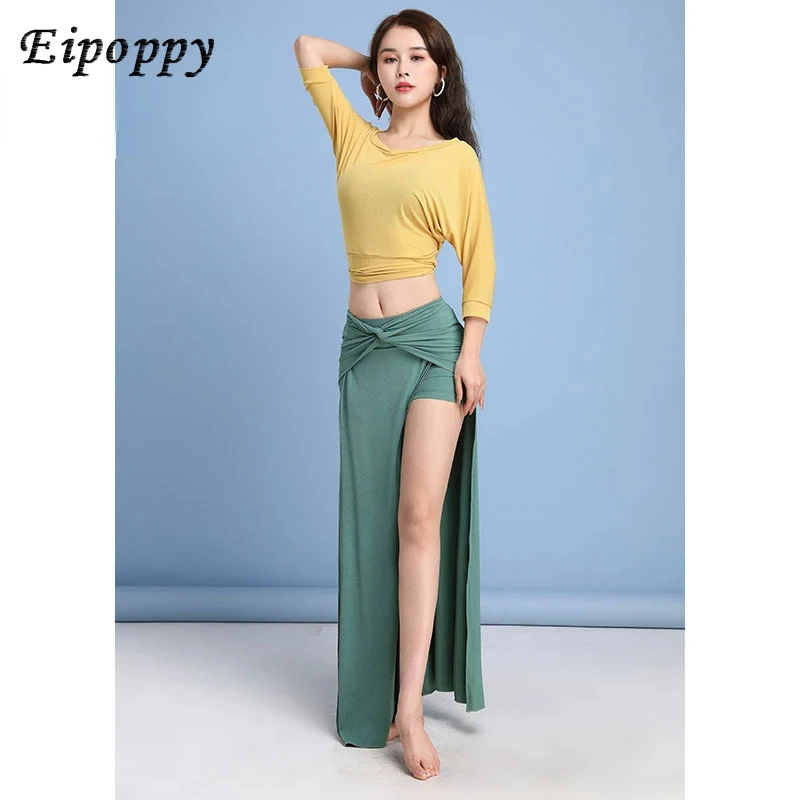 Women Long Skirt Goddess Oriental Dance Training Suit For Women Dancing Wear Practice Outfit