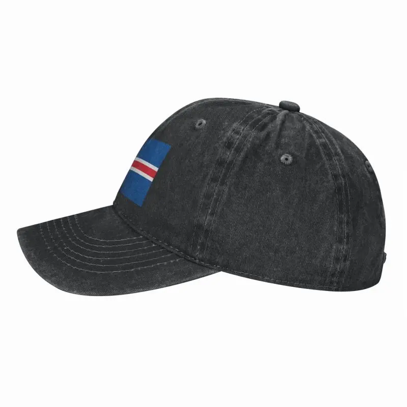 Personalized Cotton Flag Of Iceland Baseball Cap for Men Women Adjustable Dad Hat Streetwear