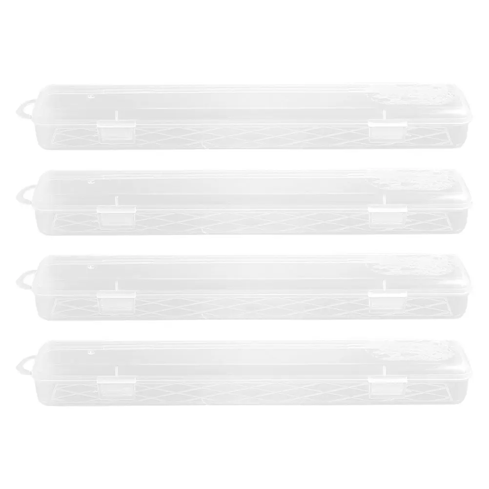 

Transparent Paintbrush Storage Box Plastic Container Pen Boxes Gift Empty Holder Stationery Case Writing Brushes Pencils