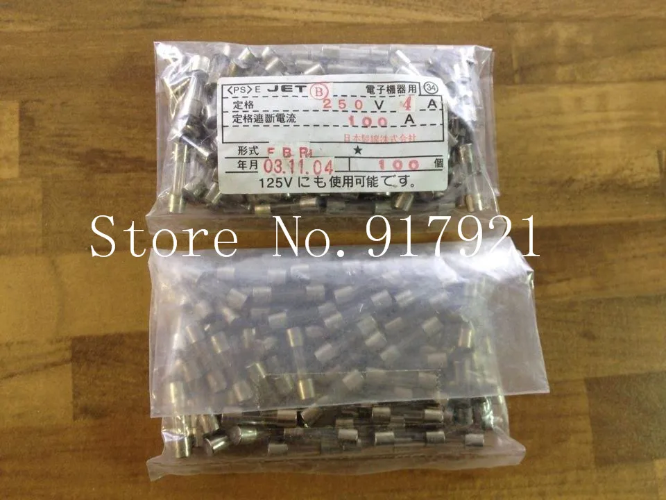 [ZOB] Imported Japanese JET FBR 5X20 4A 250V FUSE   original micro glass  --200pcs/lot