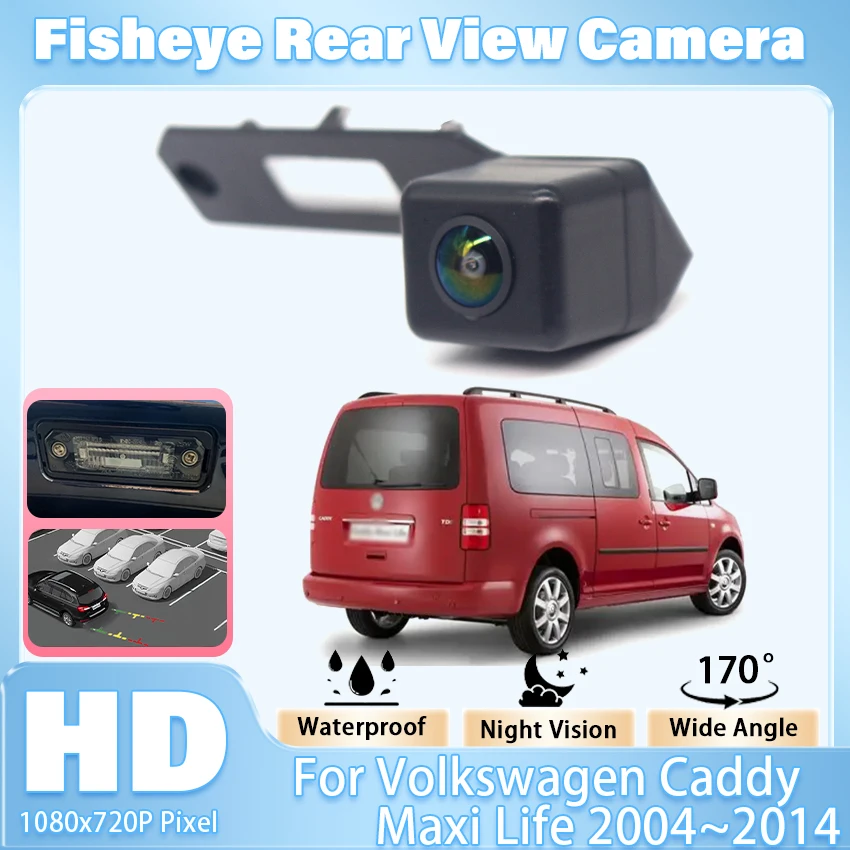 HD CCD Автомобильная камера заднего вида PDC Parktronic Реверсивная камера ночного видения IP68 170 °   Широкоугольный для Volkswagen Caddy Maxi Life 2004~2014 гг.