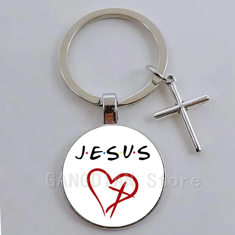 God, Christianity, Beautiful Letter Faith, Jesus Believing in God\'s Keychain, DIY Keychain