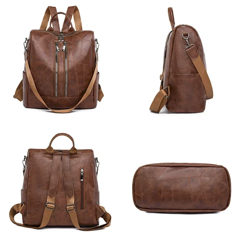 حقائب ظهر من الجلد الصناعي للنساء من YOUDEYISI-Retro ، حقائب ظهر ذات سعة كبيرة ، محافظ مصممة للنساء ، حقائب كتب للسيدات