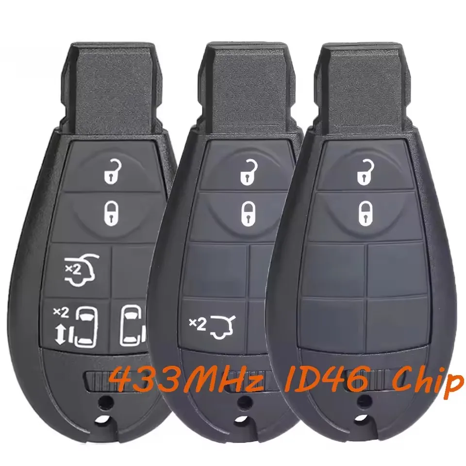 

KEYECU M3N5WY783X Remote Fobik Key Fob for Jeep Commander Grand Cherokee for Chrysler 300C for Dodge Grand Voyager 433MHz ID46