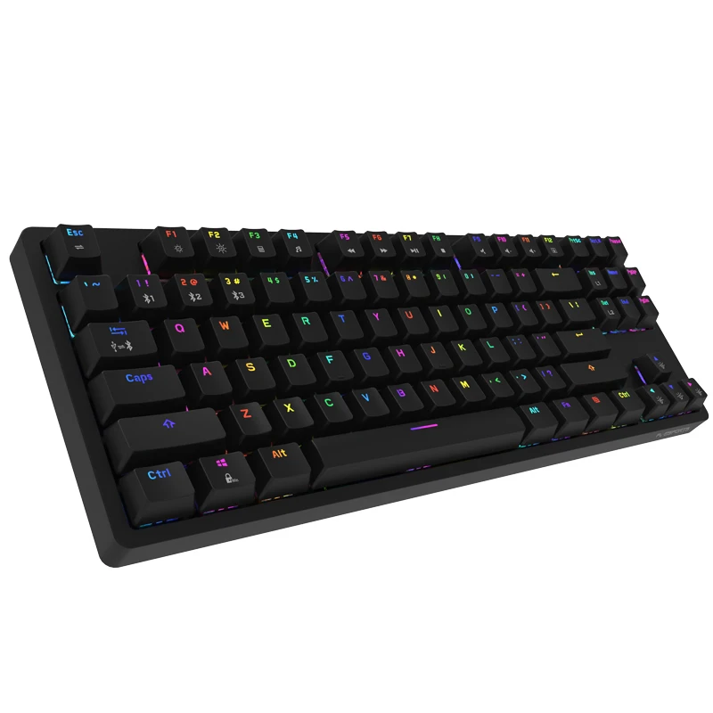 Mini Keyboard Wired Bluetooth Wireless Dual Mode 87 Key RGB Mechanical Keyboard Kailh BOX Switch For Phone Tablet Keyboard