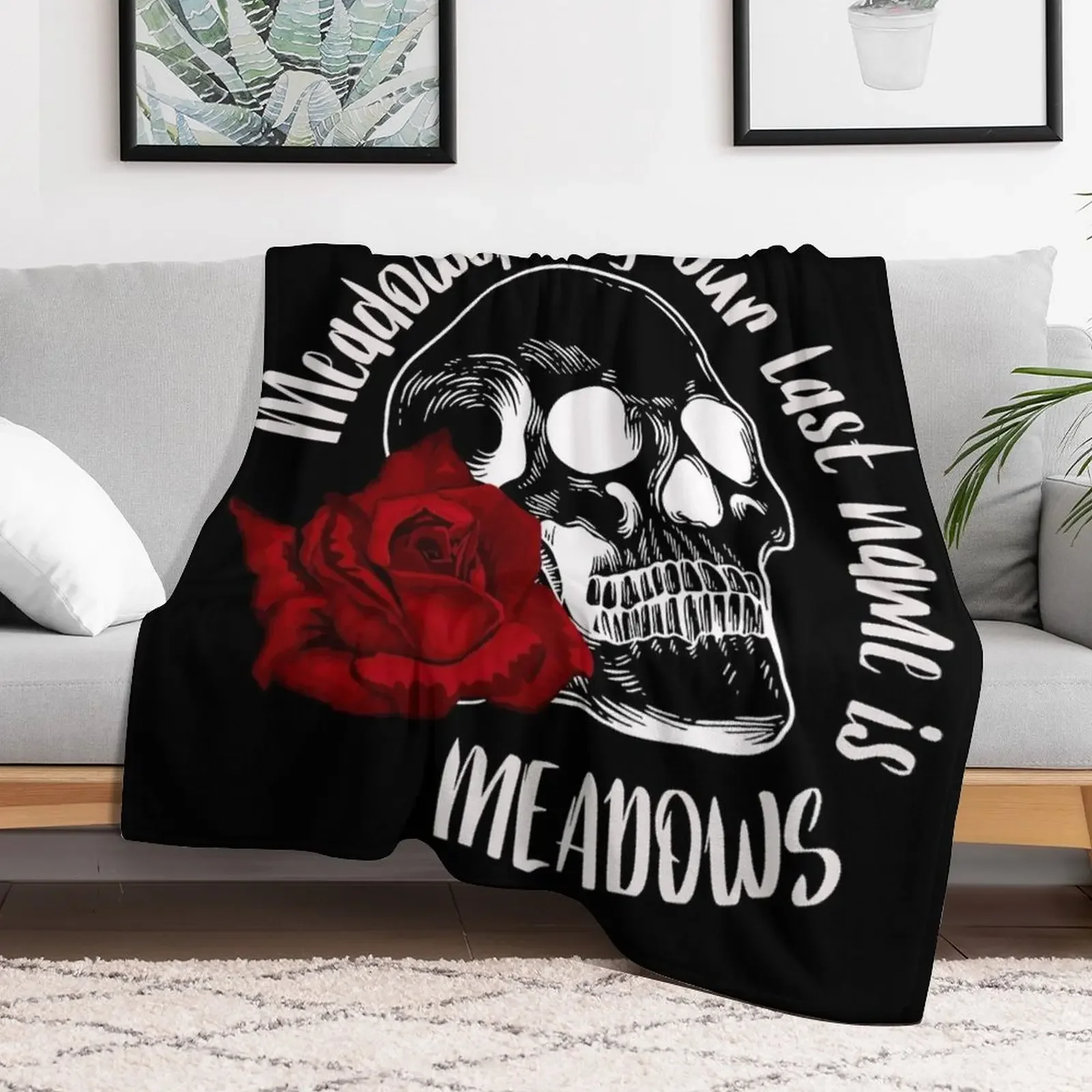 Haunting Adeline - Meadows, baby. Our last name is Meadows. Throw Blanket Personalized Gift Comforter Decorative Throw Blankets